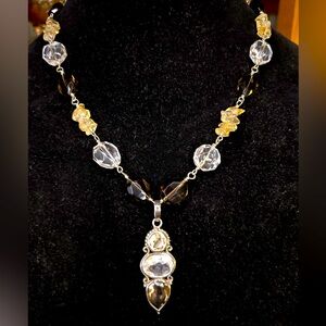 Artisan made Gemstone Necklace 925